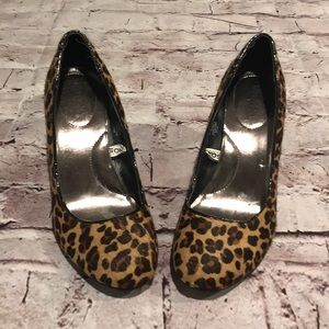 Merona Leopard pumps, rarely worn.